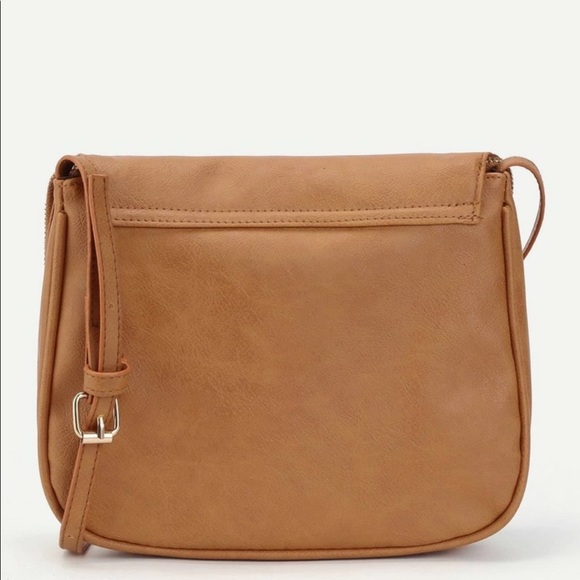 Vegan leather saddle bag crossbody purse tassel - Picture 8 of 12